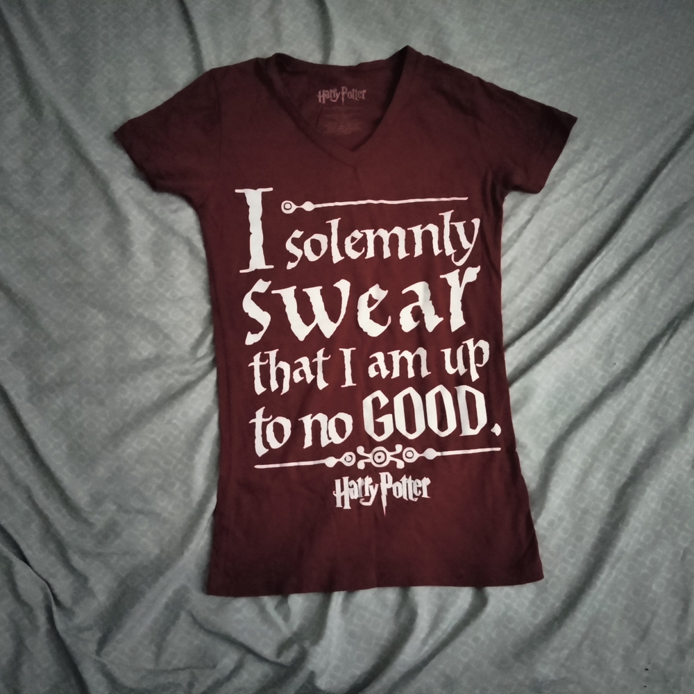 Harry Potter Burgundy Graphic Tee